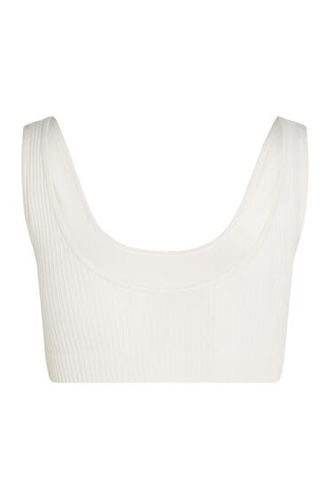 Hunkemöller Dames Lingerie Bralette Scoop Dianne - Wit - maat XS
