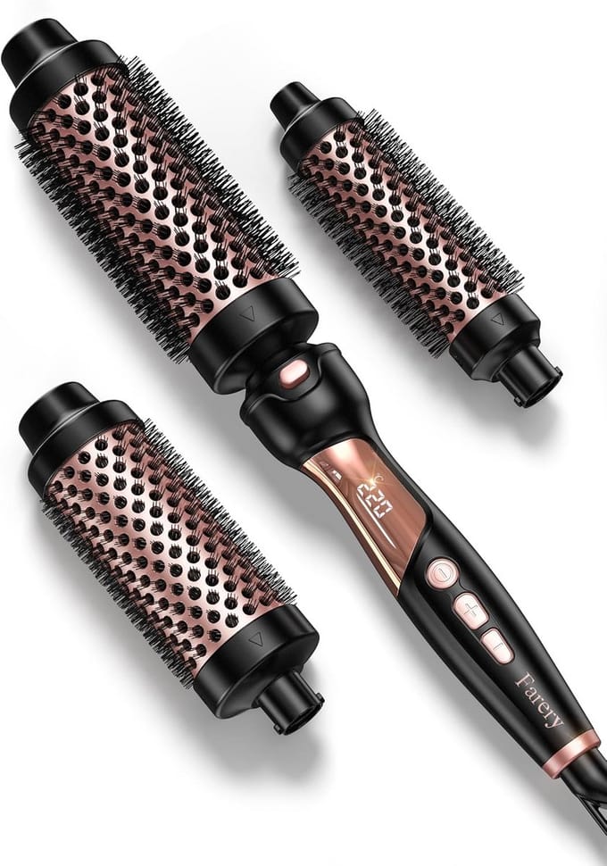 Fohnborstel - Warmteborstel 3-in-1 - Krulborstel - Krultang - Stijlborstel - Haarmode