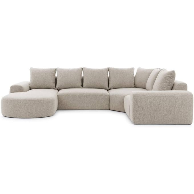 U-bank Monteri rechts bouclé modulair | NADUVI Collection