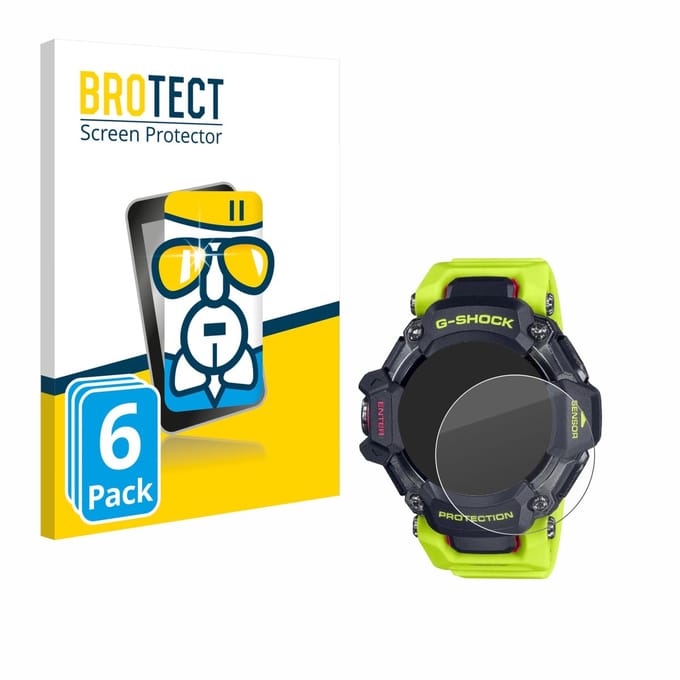 Screenprotector 6 Stuks voor Casio G-Shock GBD-H2000 Beschermglas transparant