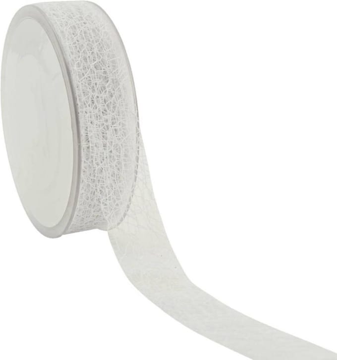 Honeycomblint wit – 25 mm × 20 m
