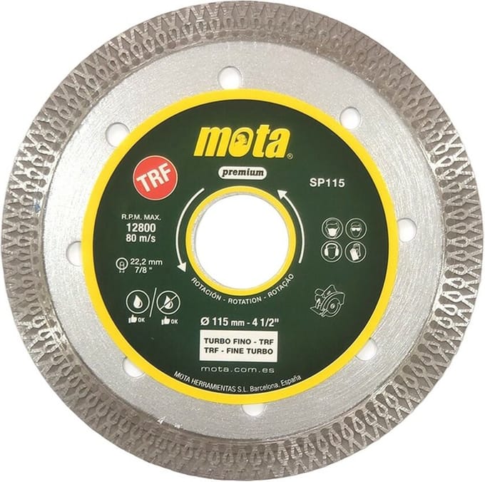 Mota Sp115 Diamantdoorslijpschijf 115 Mm Goud