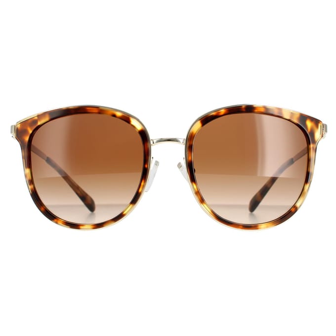 Michael Kors ronde dames jet set tortoise rookgradiënt Adrianna heldere mk1099b