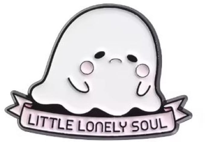 Pin Broche - enamel pin - kledingspeld - Lonely soul spook