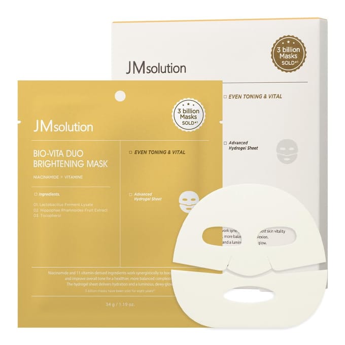 Bio-Vita Duo Brightening Mask Set 34 g x 4 ea yellow