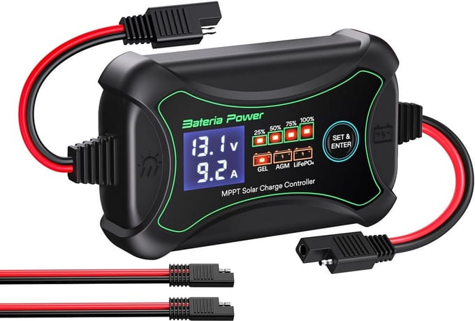 MPPT Solar Charge Controller 10A 12V met LCD-scherm en Hoge Efficiëntie