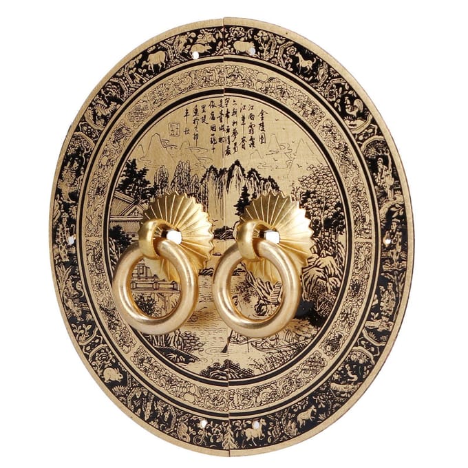 11cm Originaliteit Patroon Ladehandgreep Chinees Antiek Meubilair Messing Handgreep voor Thuis