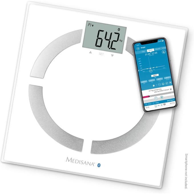 Medisana BS 444 connect 40444 Analyse-personenweegschaal Digitaal Weegbereik (max.): 180 kg Wit