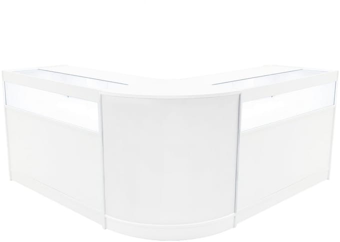 Iris led winkel toonbank set - wit - cm60 & 2xb1200 - 3-delige bundel
