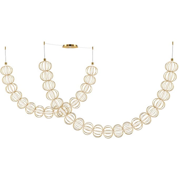 Maytoni - Hanglamp Golden Cage - Goud