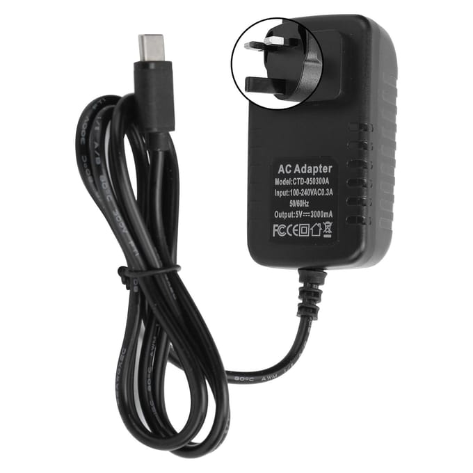 Voeding voor Raspberry Pi 4B 5V 3A Stroomadapter TypeC Oplader Computerbenodigdheden UK Plug