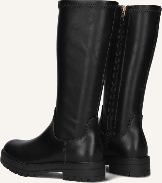 Wysh C0600-4 Laarzen - Leatherlook - Meisjes - Zwart - Maat 32