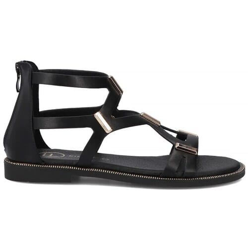 Platte sandalen Filippo DS691226BK