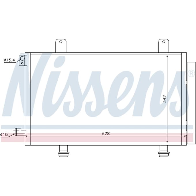 Condensator, airconditioning NISSENS 94979
