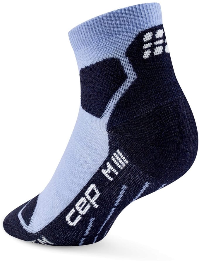 CEP Hiking Light Merino Low-Cut Compressie - Lichtblauw/Donkerblauw - Dames (37-40)