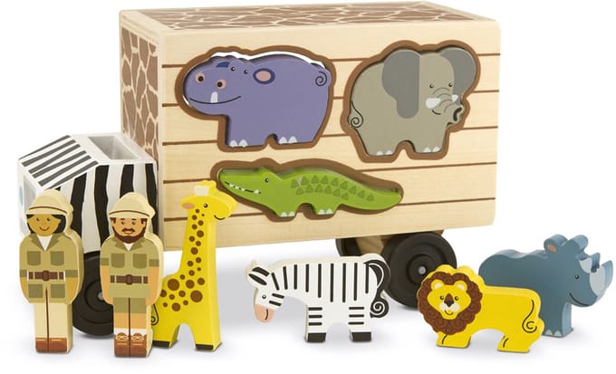 Melissa & Doug Houten Vormenstoof Safari Dieren