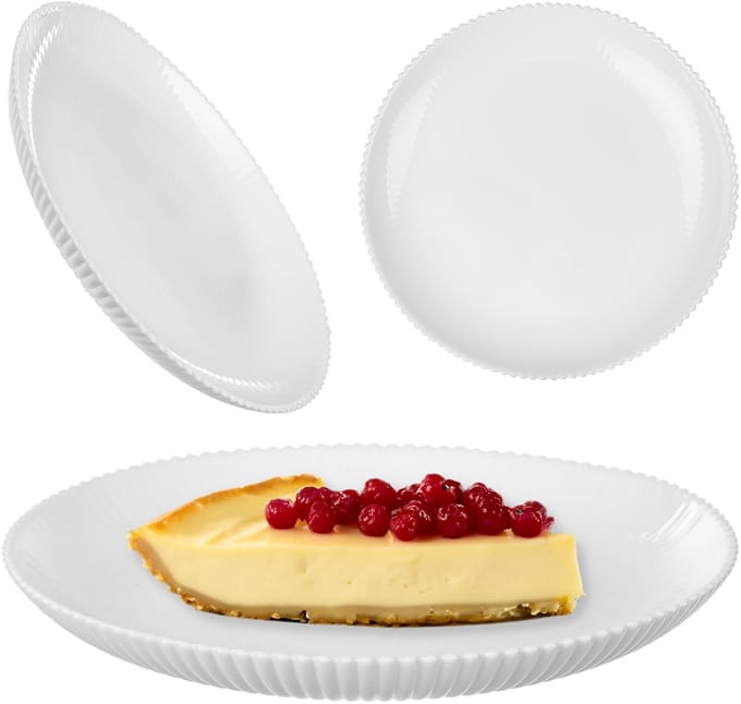 KADAX Dessertbord Aurora 19cm 37475 wit 1 st