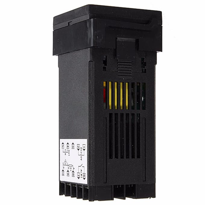 Digitale LCD PID REX-C100 temperatuurregelaarset + K-thermokoppel + Max.40A SSR black