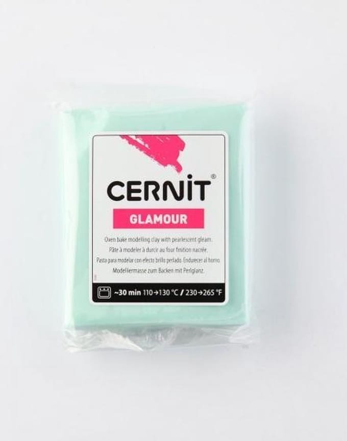 Boetseerklei lichtgroen - Cernit Glamour 56g light green