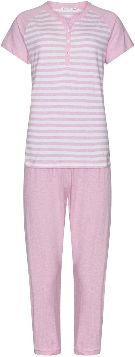 Pastunette Pyjama Pink Dream - Roze/Wit gestreept - Katoen - Maat 48