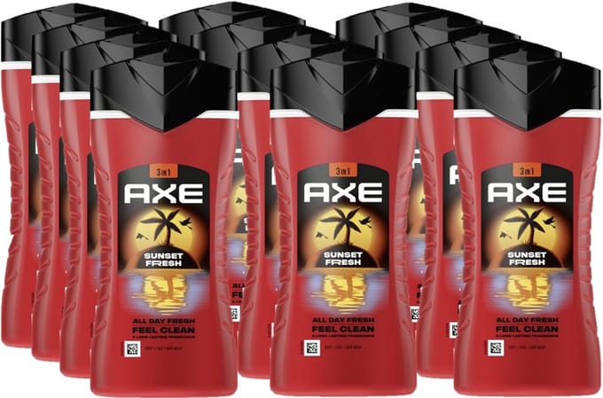 Axe 3-in-1 Douchegel Sunset Fresh - 12 x 250 ml - Voordeelverpakking