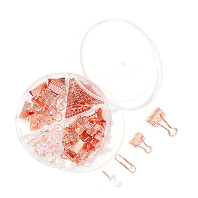 Paperclips Binderclips Assorti Multifunctionele Punaise Sets met Doos voor Kantoor School Document