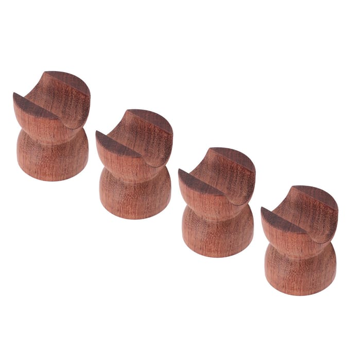 4 STUKS HiFi Luidsprekerkabel Draadbeugel Houten Schokbestendige Isolatie HiFi Luidsprekerkabel Stabilisator voor brown