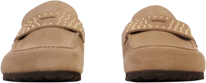 Noga Gassirette leren mocassin-pantoffels met studs