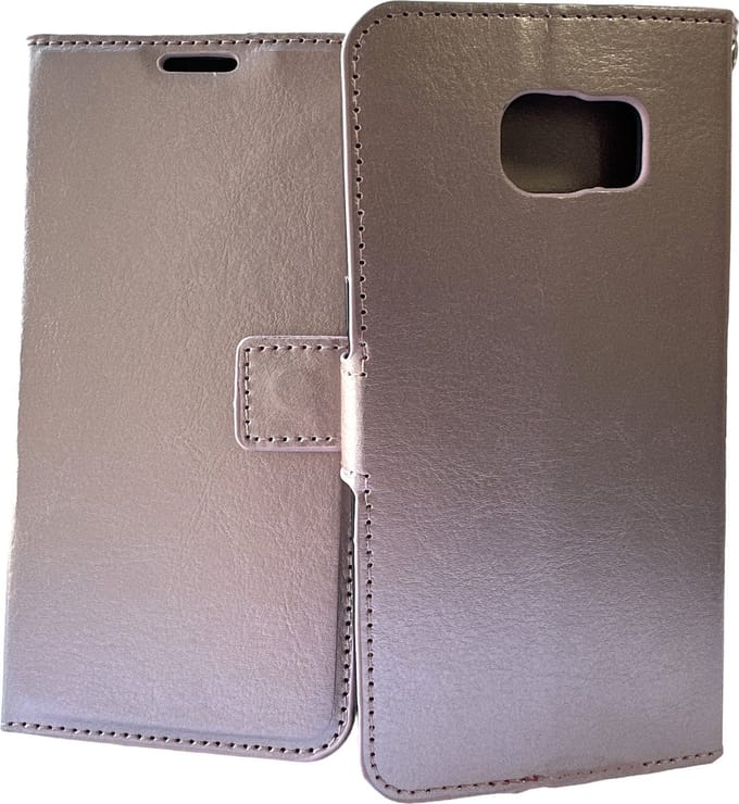 Portemonnee Book Case Hoesje Geschikt voor: Samsung Galaxy S7 - Rosegoud