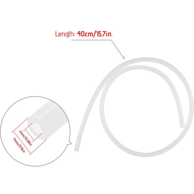 Creality 3D PTFE Teflon Bowdenbuis 2 mm ID 4 mm OD 40 cm lengte voor Ender-3 3D-printer 1,75 gloeidraad, wit