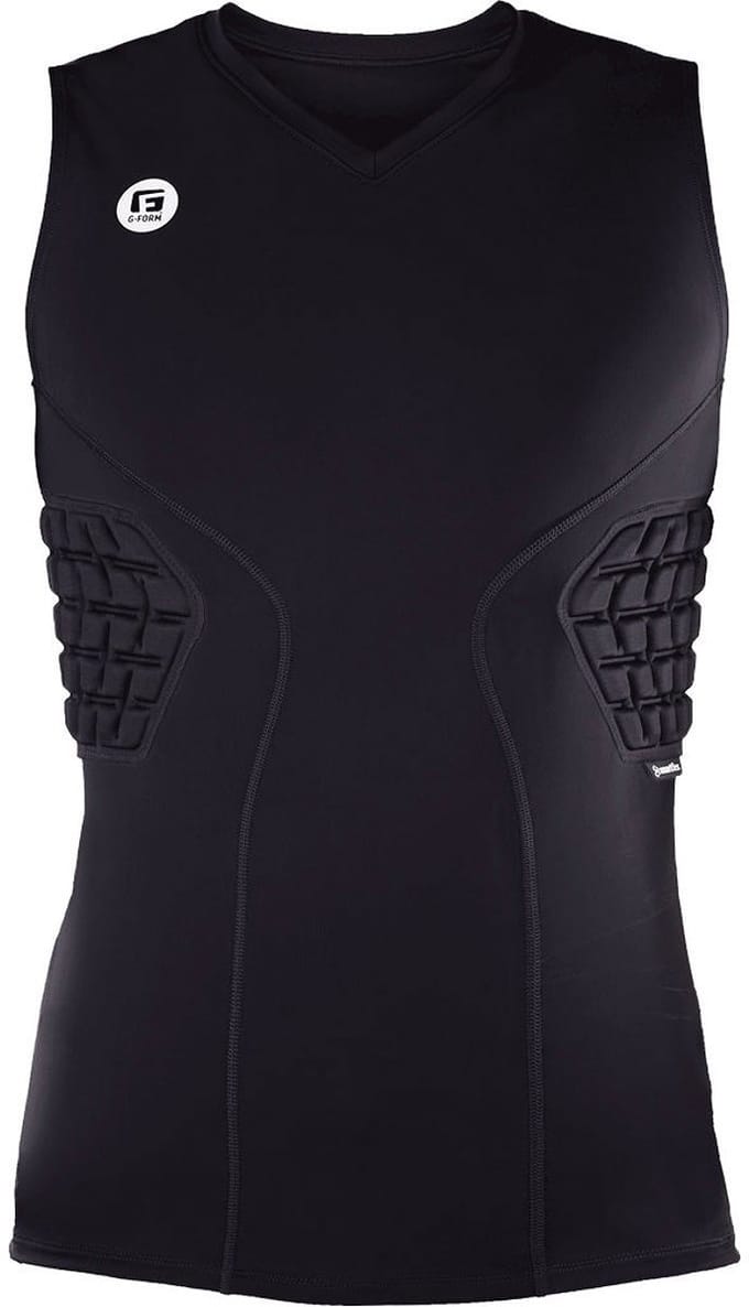 G-Form Compressie Basketbalshirt Heren - Zwart | Maat: L
