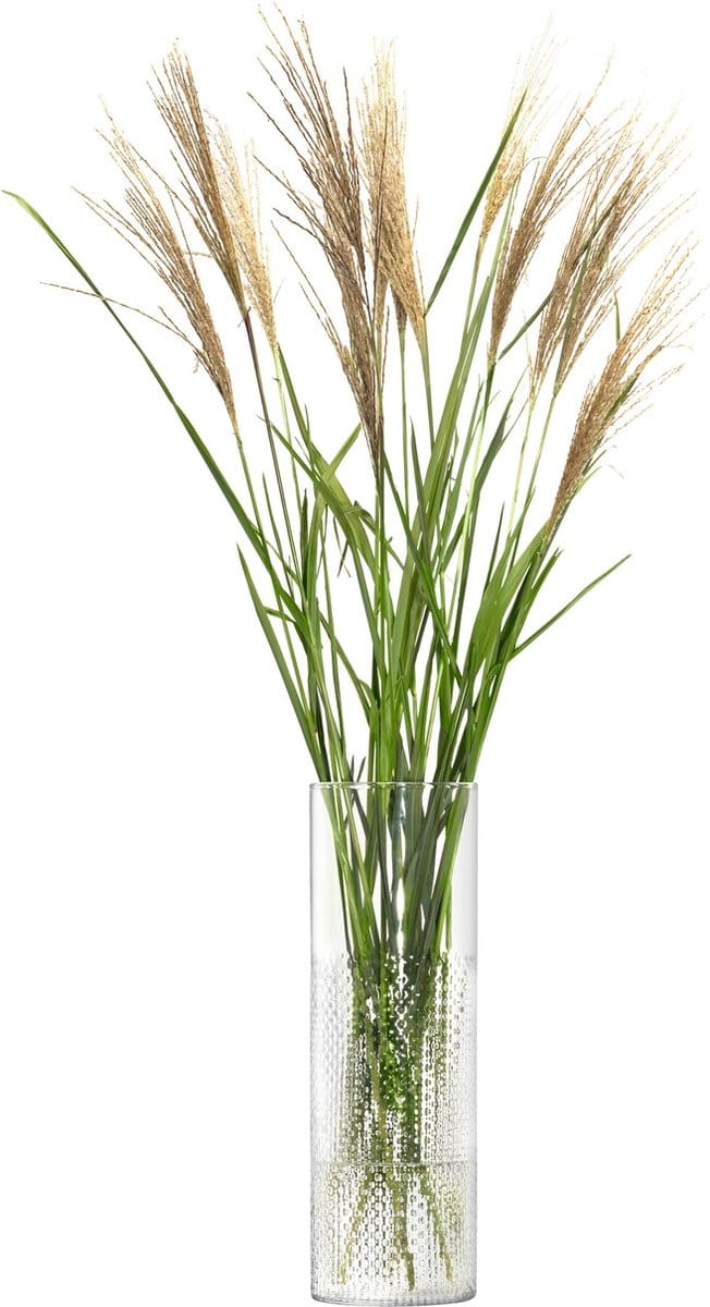 L.S.A. - Wicker Vaas 40 cm - Glas - Transparant