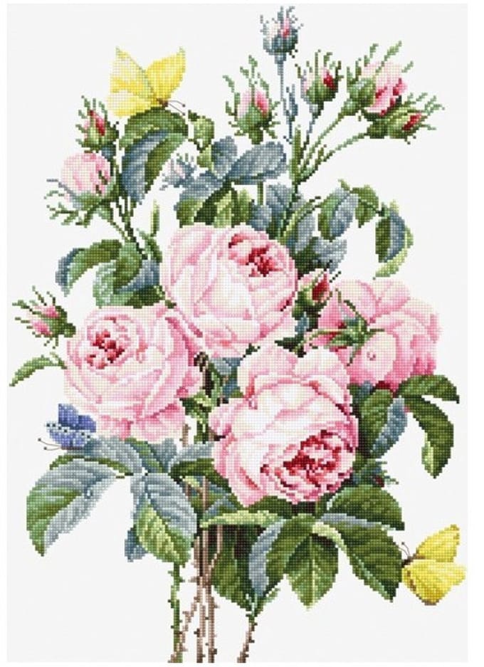 Borduurpakket Boeket rozen