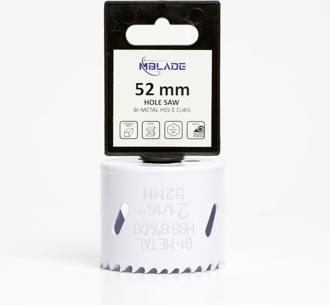 52mm Gatzaag BI-METAL HSS-E Co8% - gatenzaag