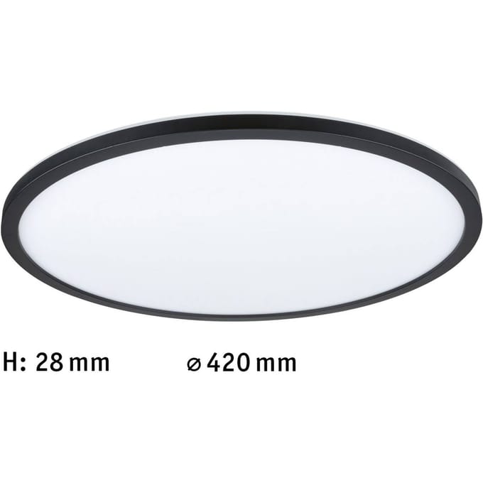 LED-paneel 3-Step-Dim Atria Shine Backlight rond 420 mm 22W 2300lm 4000K Zwart dimbaar