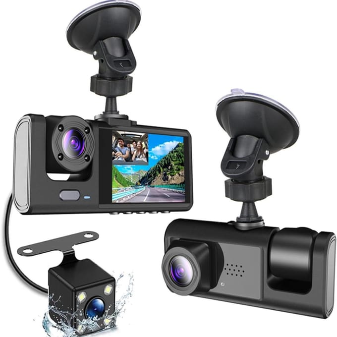 RWB® Dashcam Voor en Achter - Dashcam - Dashcams - Zwart -‎ 16 x 12 x 8 cm