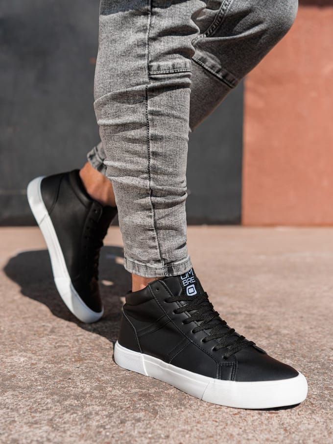 Herensneakers T379 - zwart