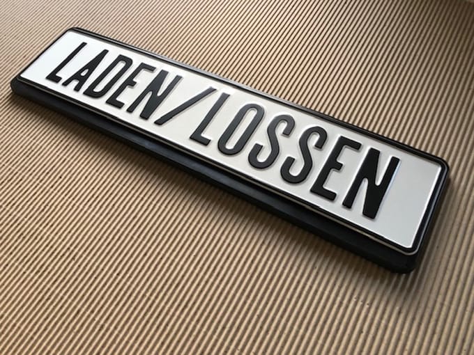 Laden/Lossen Bord / 52x11 cm / Aluminium / Met Gratis Houder