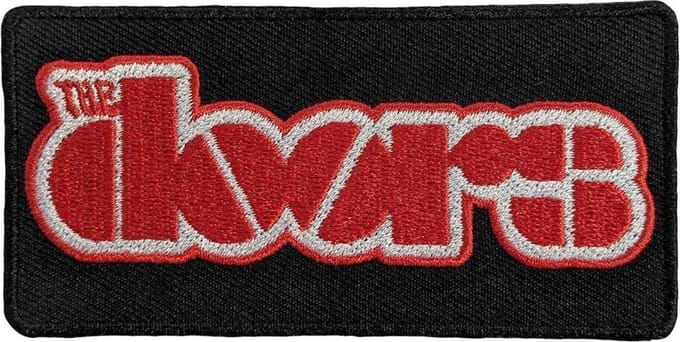 The Doors - Red Logo Patch - Zwart