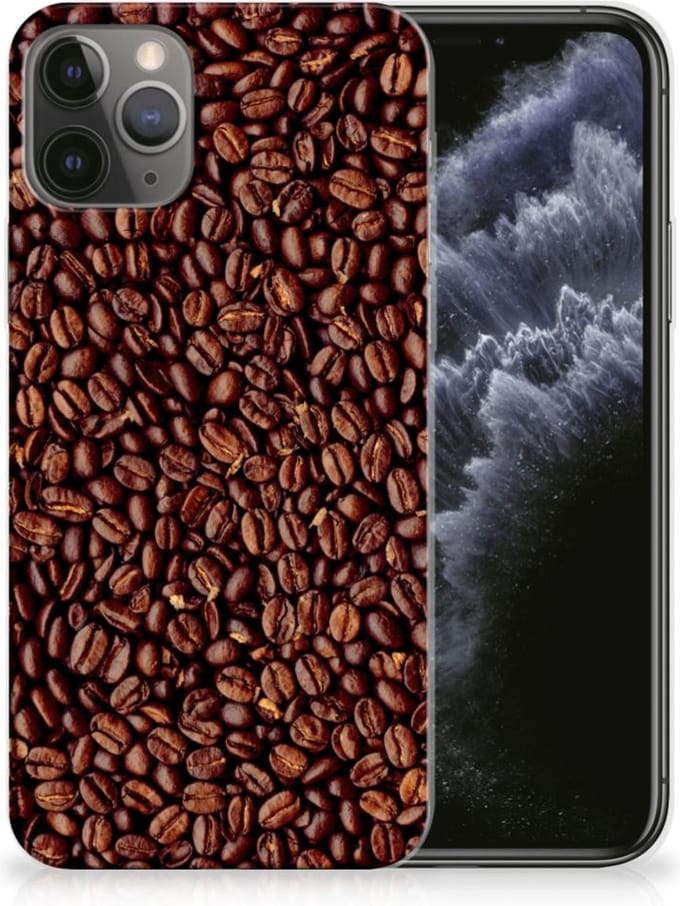 Apple iPhone 11 Pro Siliconen Case Koffiebonen