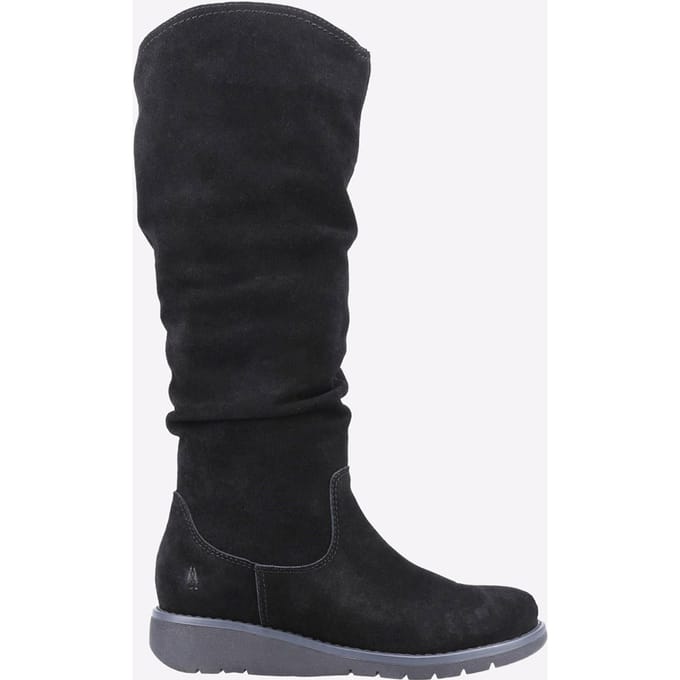 Hush Puppies Lucinda Suède Dames Zwarte Laarzen