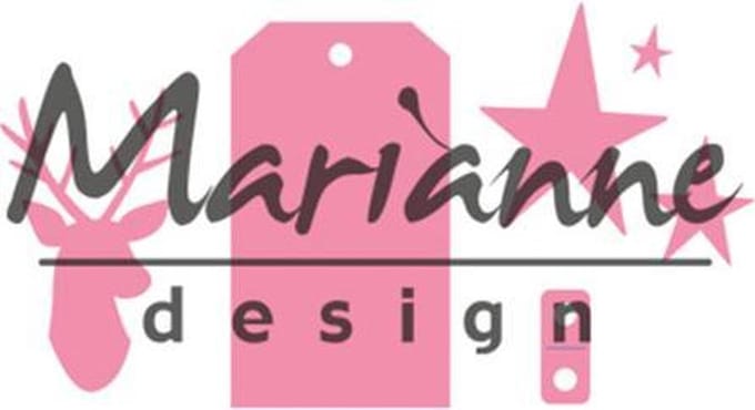 Marianne Design Collectable Giftwrapping - Karins deer. stars & tag COL1442
