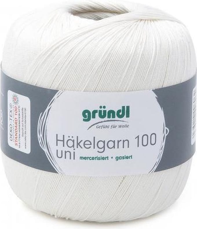 813-102 Haakgaren 100 6x100 gram ecru