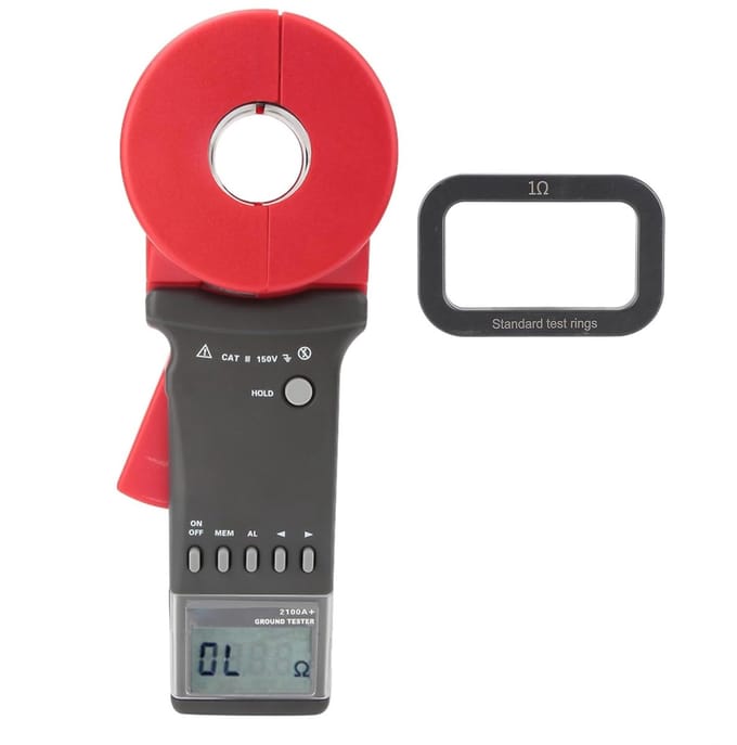 Digitale Aardweerstand Tester - Handheld Aardingsmeter met LCD en Gegevensopslag