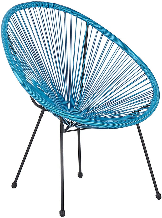 ACAPULCO - Tuinstoel - Blauw - PE rotan