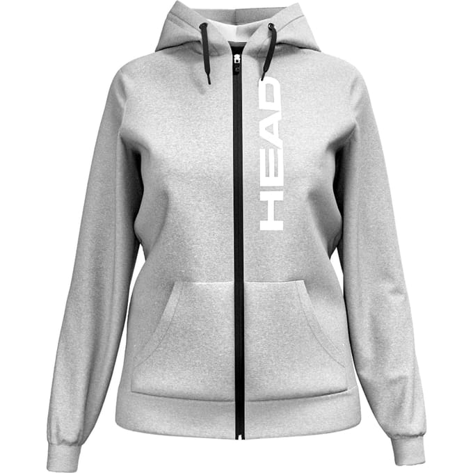 HEAD Club Original Full Zip Sportjas Dames-Lichtgrijs