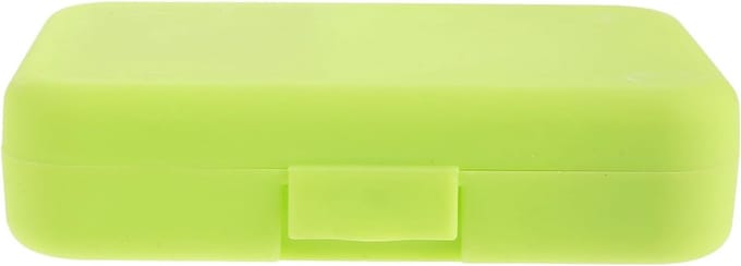 Gebitsbewaardoos met spiegel - Aligner houder - Dagelijkse mondzorg - Dubbele compartimenten - 113 x 78 cm - Groen