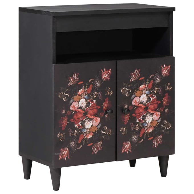 vidaXL - Opbergkasten - Multikleur - 60 - x - 33,5 - x - 75 - cm - Massief - Mango - Hout