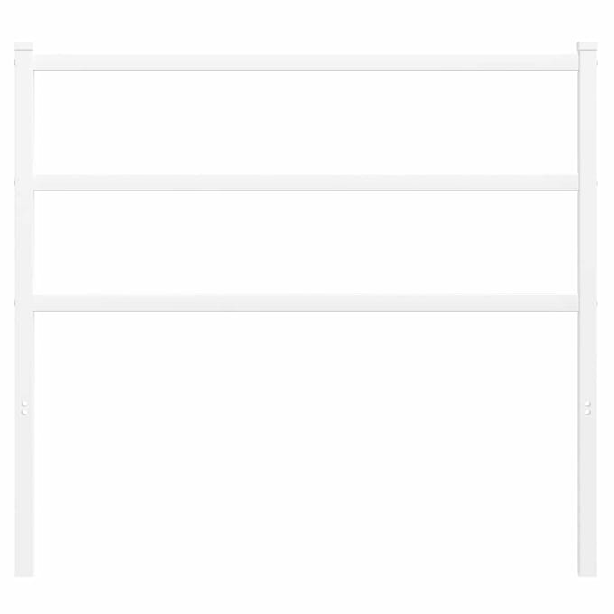 vidaXL - Vervangend - hoofdbord - 107 - cm - metaal - wit