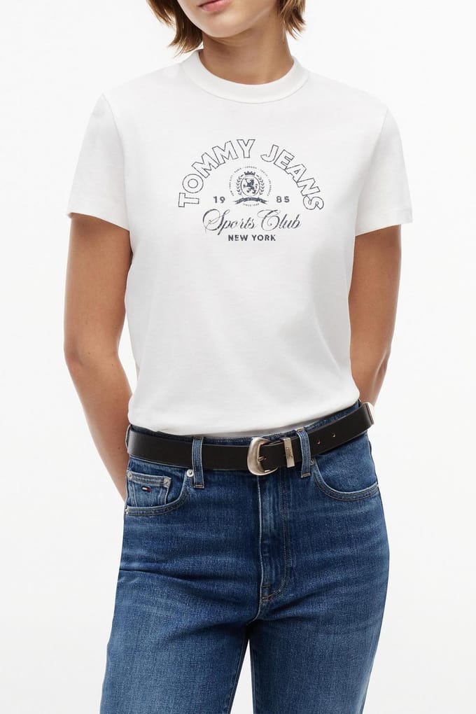 Tommy Hilfiger Regular Heritage Logo Ecru Größe: M | Hemden Outlet | Damen | Braun